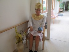 Statue Pharao sitzend , höhe