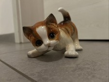 Hummel Goebel - Katze Kater - Lauernd Spielend Porzellan Figur 17 Cm Top Zustand