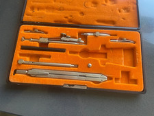 Alter Zirkelkasten von Haff Zirkel, einige Teile fehlen leider, siehe Fotos