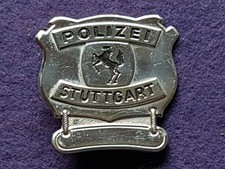 POLIZEI STUTTGART BRUSTSCHILD 1945-1958 - SILBER