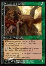 Magic/MTG Ravenous Squirrel OH- Rare Englisch NM Foil