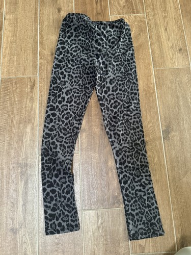 Leggings leo print schwarz - print,