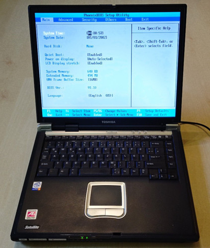 Laptop toshiba satellite - laptop, 15"