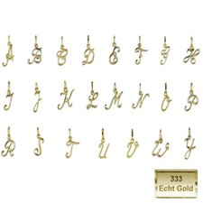 Buchstabe Anhänger 333 Gold