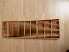 Aufbewahrungen für je 45 Hörspiel-Musik-Kassetten Holz zum Aufhängen