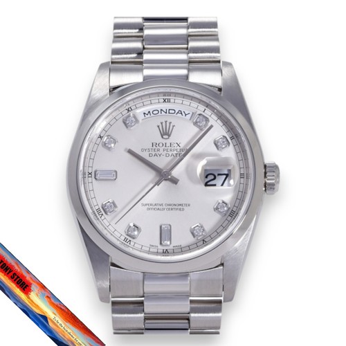 Rolex daydate 18206a platin - 36,