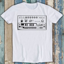 Bass Line TB-303 inspiriert Moog 909 Acid Musik lustig Top Geschenk Tee T-Shirt M1324