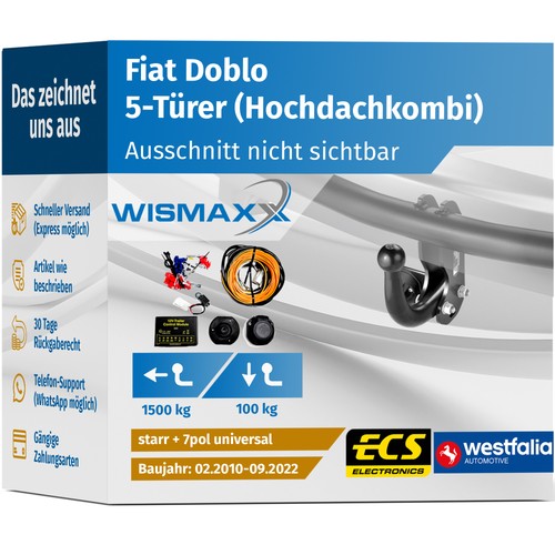 Anhängerkupplung für fiat - für,