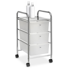 Rollcontainer Rollwagen Friseur Kosmetik Badregal mit 3 Schubladen