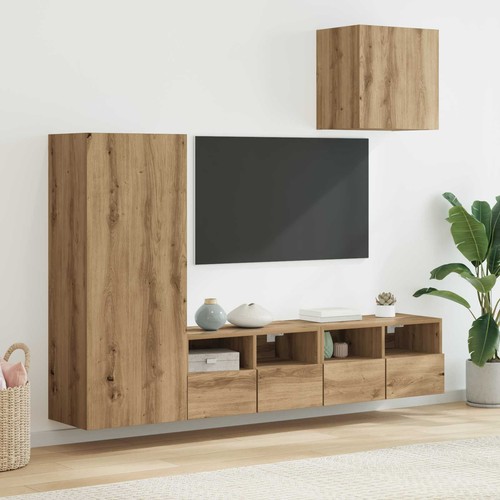 Wohnwand mit led beleuchtung - wohnwand,