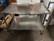 1 Edelstahl Tisch Etagenwagen