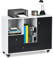 Mobiler Aktenschrank schwarz