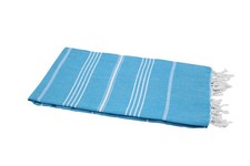 Hamamtuch türkis - weiße