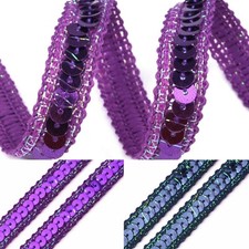 2 Meter Paillettenborte 10 mm