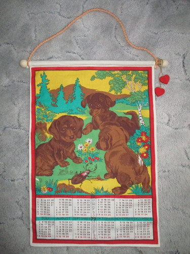 Ddr stoffkalender 1979 motiv - stoffkalender,