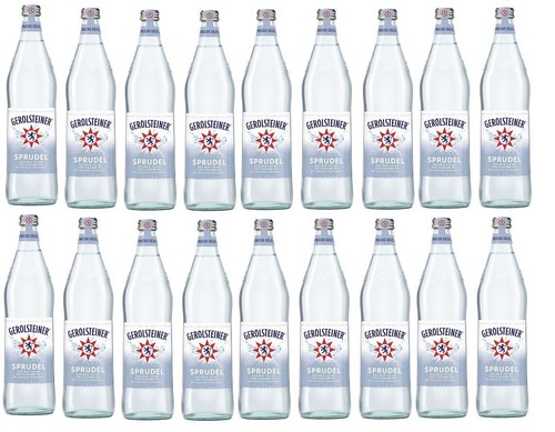 Glas flaschen gerolsteiner - 18,