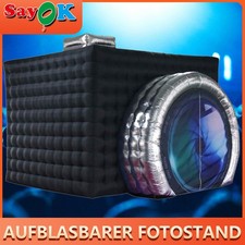 11.5ft Aufblasbare Photo Booth GehäUse Kamera Geformt WüRfel Zelt FüR Party