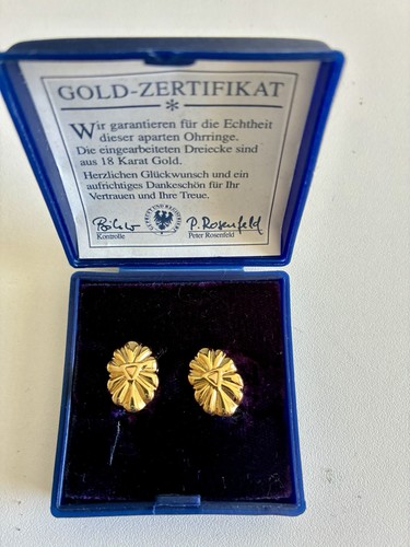 Ohrclips mit echtgold ovp - echtgold,