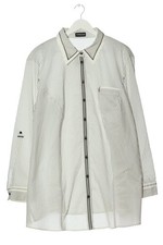 SAMOON BY GERRY WEBER Langarmhemd Damen Hemd Gr. DE 52 wollweiß-schwarz