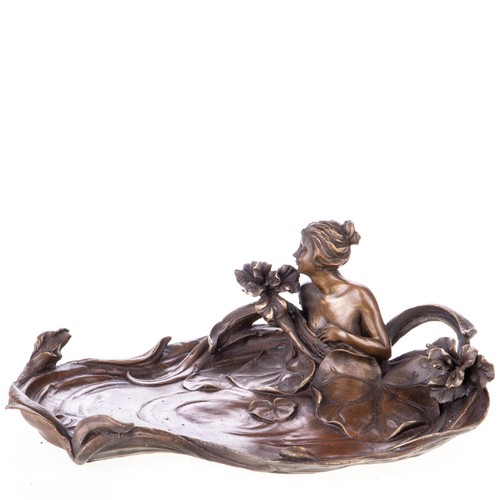 Bronze skulptur badende frau - ,