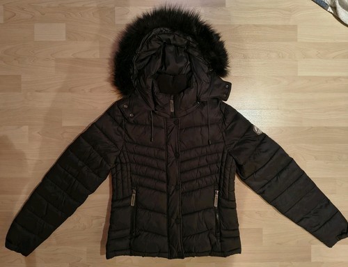 Schwarze superdry steppjacke - schwarze,