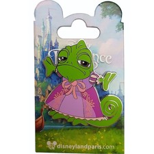 Disneyland Paris Tangled Pascal In Dress Pin Trading Badge Rapunzel Disney Parks