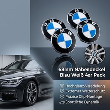 Blau Weiß Felgenkappen