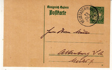 Reich Brief / Bayern  Ganzsache : Neustadt Haardt 13.12.1917