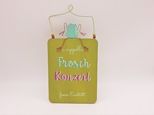 Türschild aus Holz - Frosch