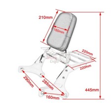 Rückenlehne Sissy Bar Gepäck