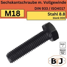 DIN 933 M18 Sechskantschrauben