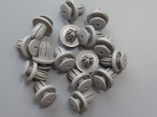 10X STOßSTANGEN CLIPS GRAU