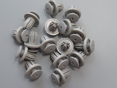 10x stoßstangen clips grau - clips,