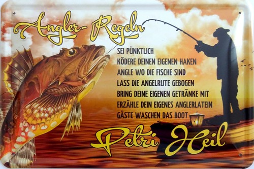 Blechschild schild 20x30 - cm,
