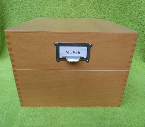 Vintage holz karteikasten - vintage,