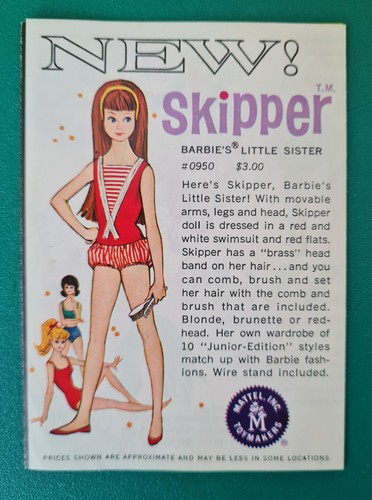 Vintage 1963 barbie skipper - 1963,