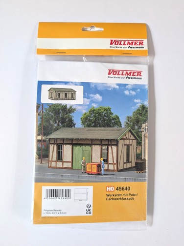 Vollmer werkstatt mit putz - h0,