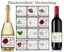 Aufkleber Sektflasche