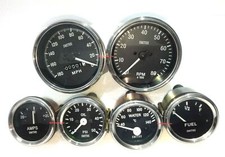 Smiths Replika-Messinstrumente-Kit, 85 mm mechanischer Tacho, 52 mm...