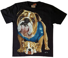 BULLDOGGE DOGGEN WELPE BABY T-SHIRT Gr. M L XL 2XL HD HIGH DEFINTION LEUCHTEND
