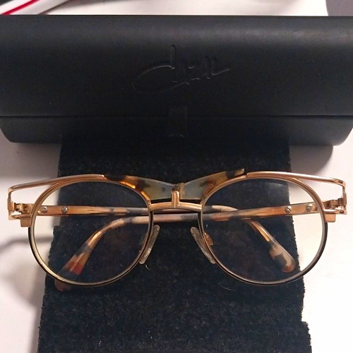 Cazal brillenfassung oval gold - brillenfassung,