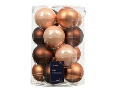 16 Weihnachtskugeln 8cm Glas Christbaumkugeln Anhänger Weihnachtsbaumschmuck uni