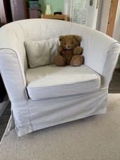 IKEA Tullsta Sessel / Clubsessel - creme / hell - mit Husse