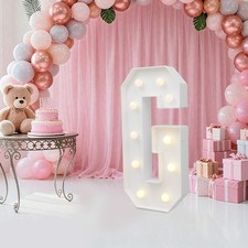 Licht auf Buchstaben weiße