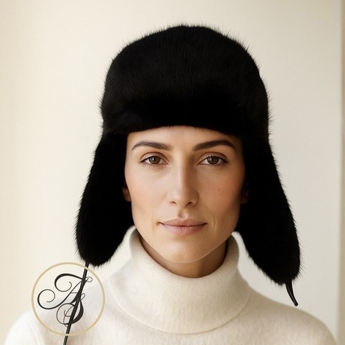 Nerzmütze damen schwarz - nerzmütze,