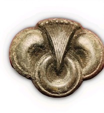 Alte Fibel Brosche aus Bronze