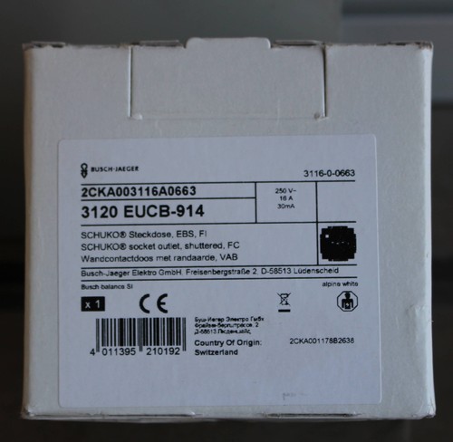 Busch jaeger 3120 eucb - busch-jaeger, (