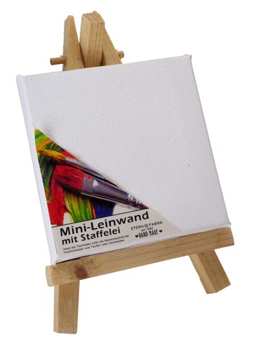 Mini staffelei mit keilrahmen - staffelei,