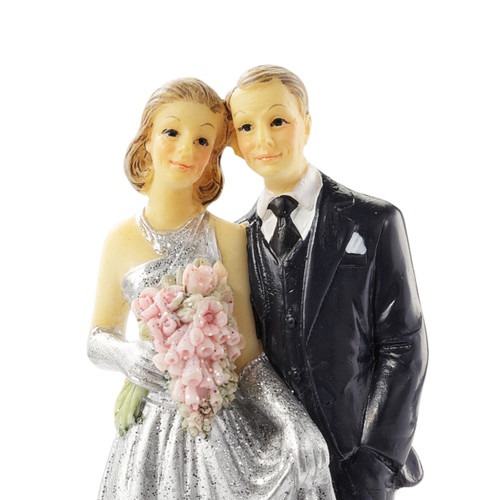 Silberhochzeit dekofigur - silberhochzeit, 25