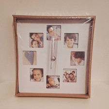 Wanduhr bilderrahmen für 8 - wanduhr,